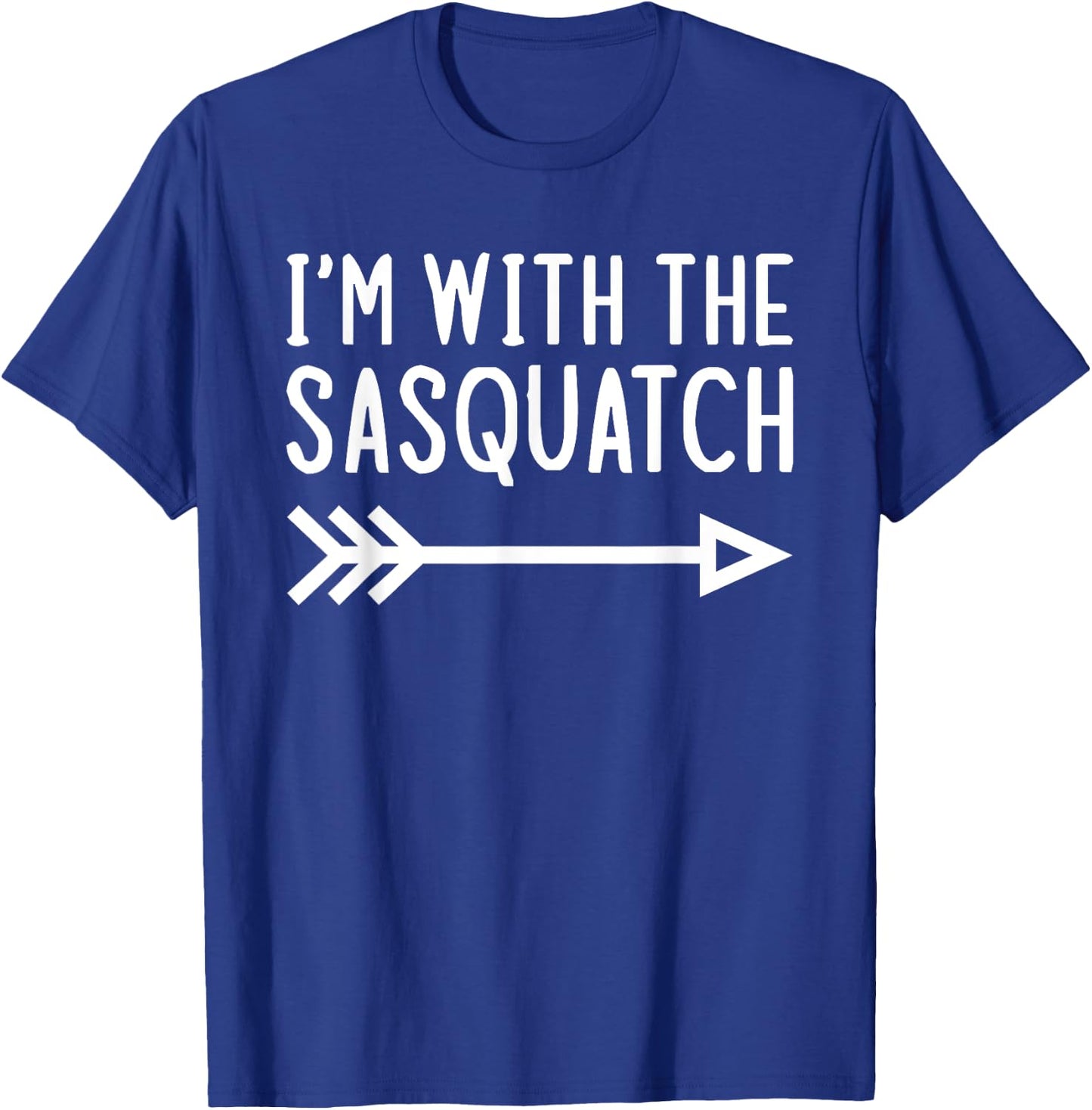 I'm With The Sasquatch Funny Matching Halloween Costume T-Shirt - T-Shirt | Royal
