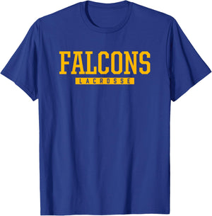 Bishop Fenwick Falcons Lacrosse HS T-Shirt - T-Shirt | Royal
