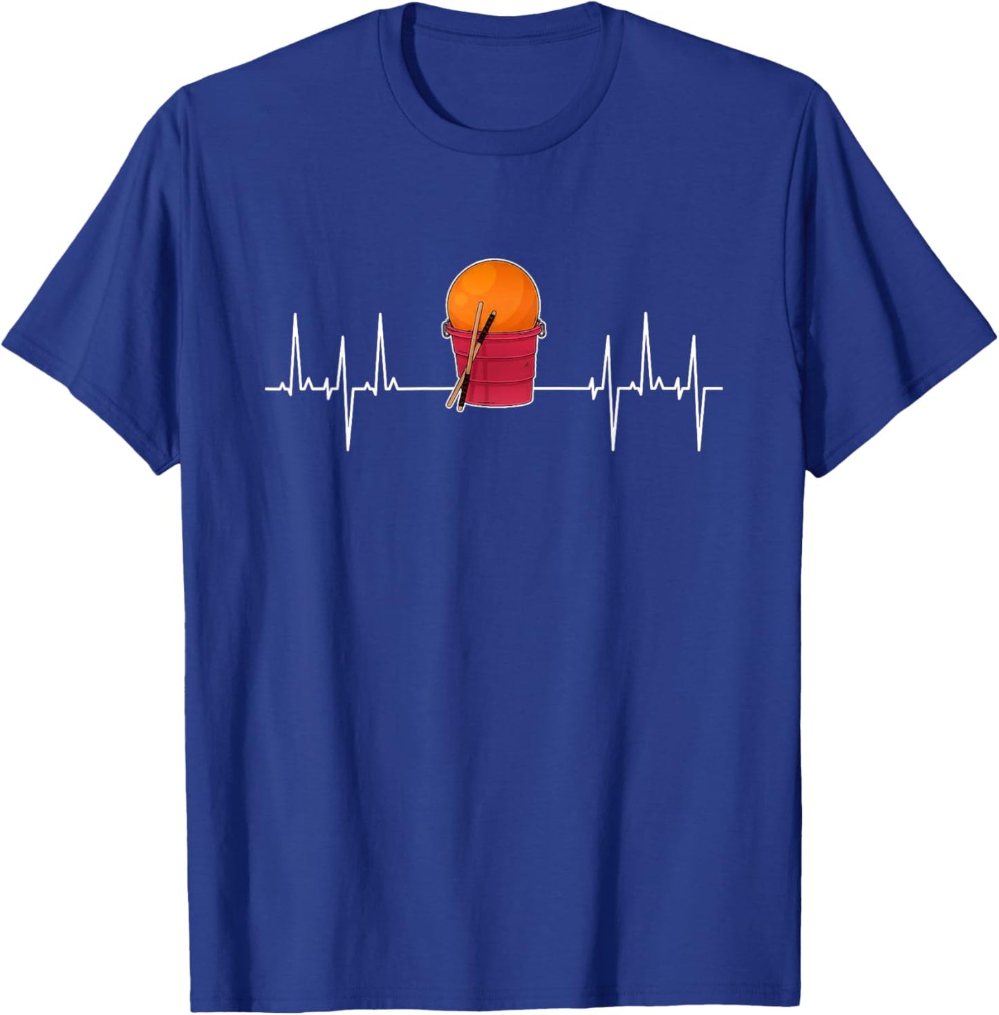 Cardio Drumming Heartbeat Fitness Class Gym Workout Exercise T-Shirt - T-Shirt | Royal
