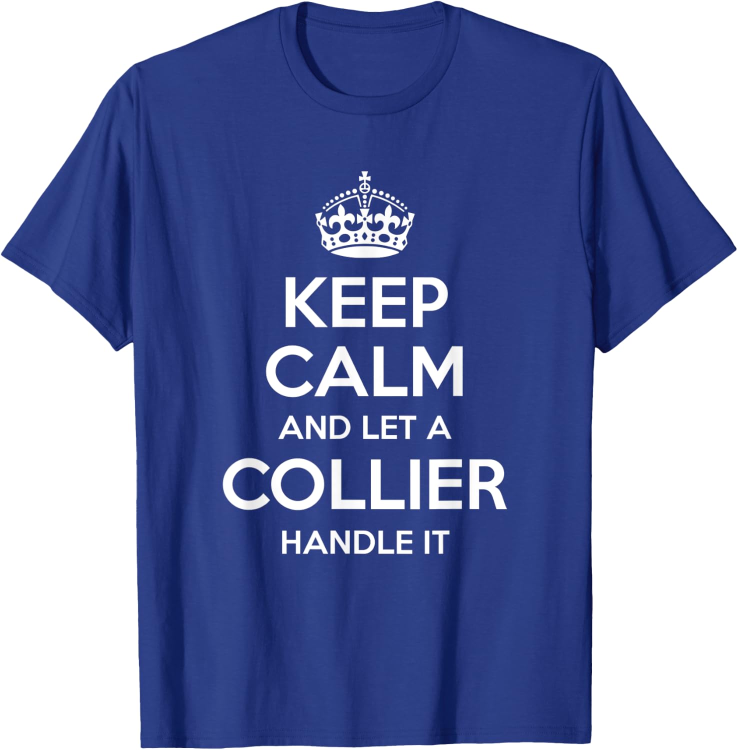 COLLIER Funny Surname Family Tree Birthday Reunion Gift T-Shirt - T-Shirt | Royal