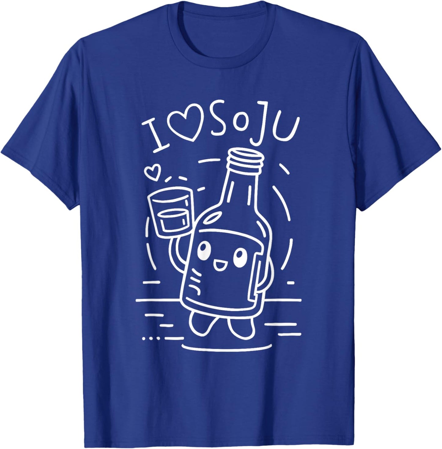 I Love Soju Korean Food Adorable Drink T-Shirt - T-Shirt | Royal