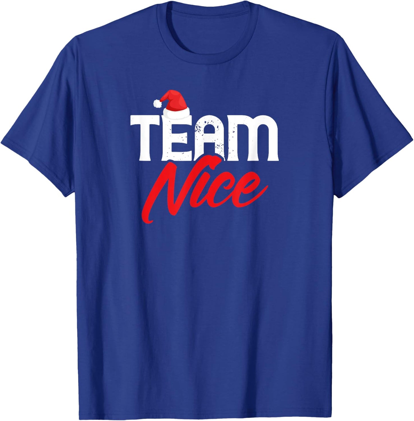 Team Nice Shirt Funny Couple Matching Outfit Team Naughty T-Shirt - T-Shirt | Royal