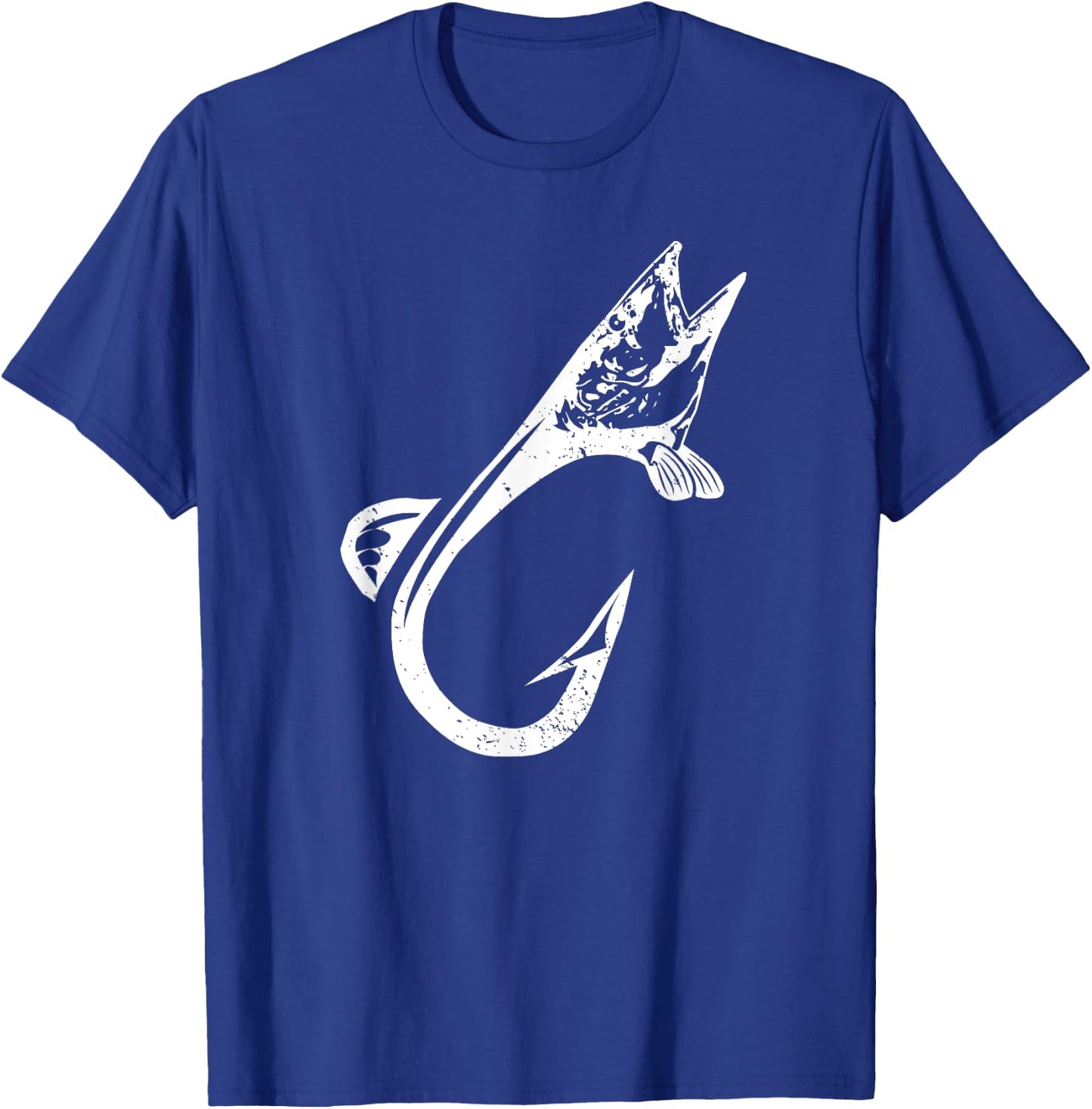Cool Fishing Hook Muskie Fish Musky Fishing Hooks Fisherman T-Shirt - T-Shirt | Royal