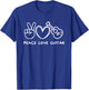 Peace, Love Guitar Retro Guitar Lover Guitarist T-Shirt - T-Shirt | Royal