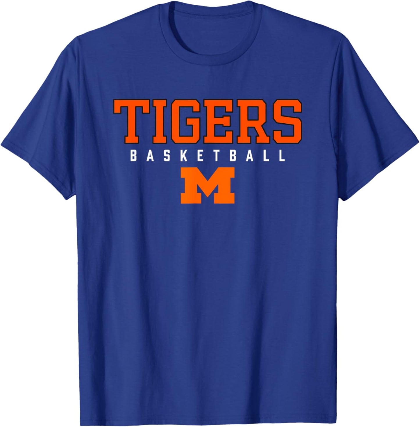 Massillon Tigers Logo Basketball HS T-Shirt - T-Shirt | Royal
