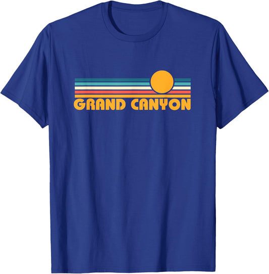 Retro Grand Canyon Sunset T-Shirt - T-Shirt | Royal
