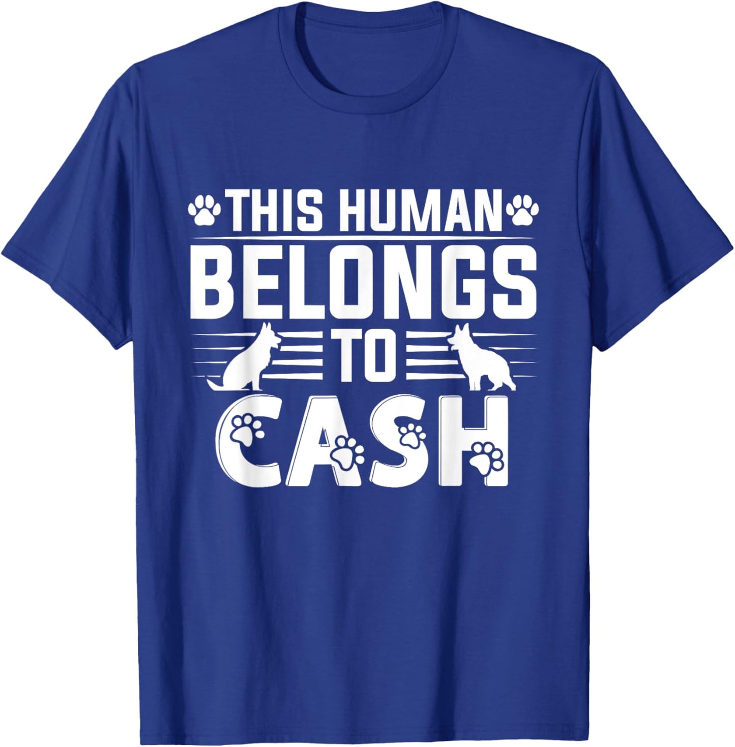 Dog Name Cash Personalized Gift Pet Dog Cash T-Shirt - T-Shirt | Royal