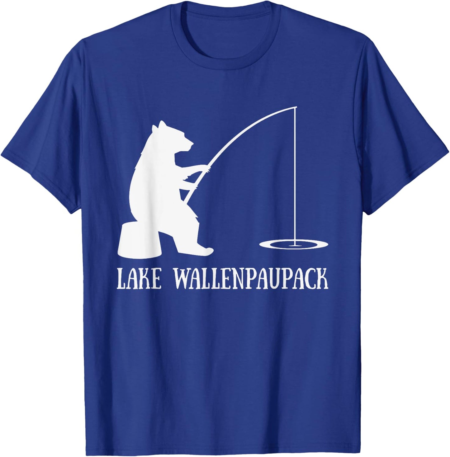 Lake Wallenpaupack Bear Fishing Pennsylvania Gift T-Shirt - T-Shirt | Royal