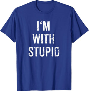I'm With Stupid Couple Best Friend Part 1 Matching Set T-Shirt - T-Shirt | Royal