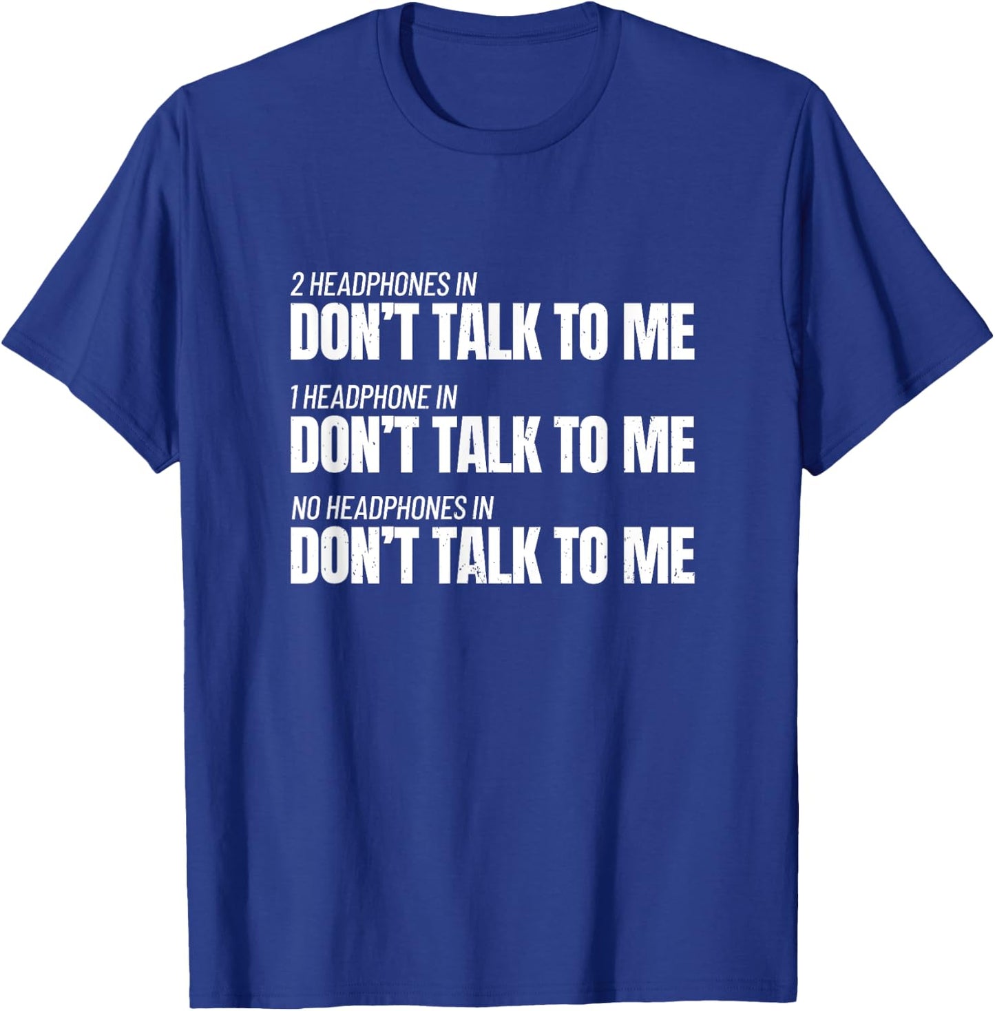 Fitness Meme - Don't Talk To Me At The Gym - Funny Workout T-Shirt - T-Shirt | Royal