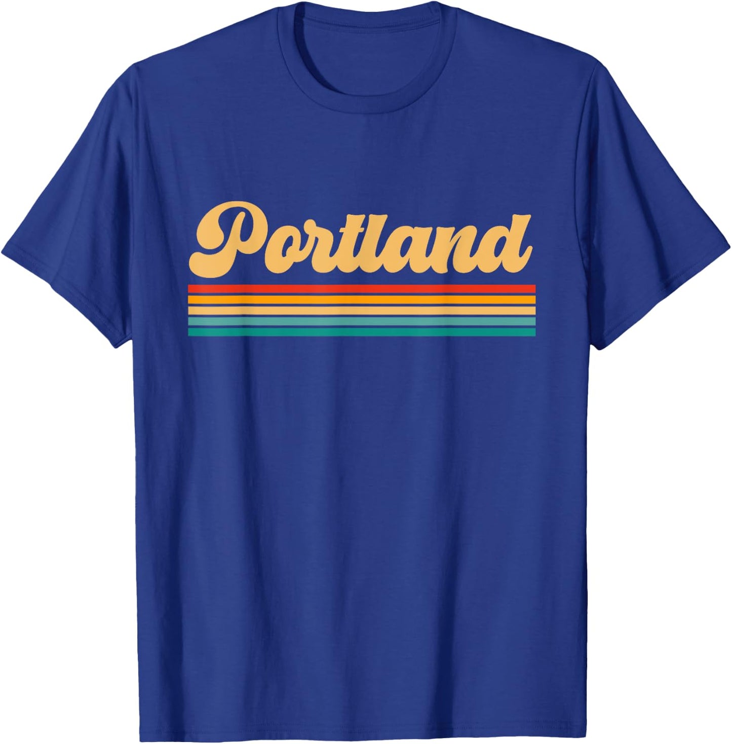 Retro Portland Oregon T-Shirt - T-Shirt | Royal