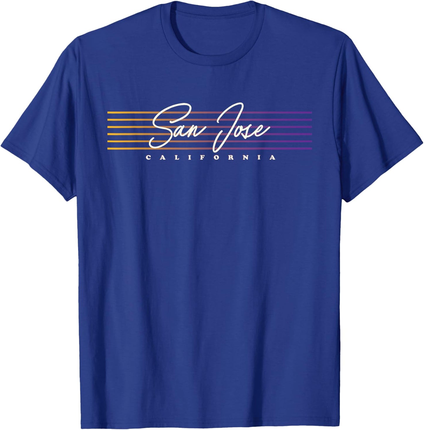 California Nostalgic Retro Style San Jose T-Shirt - T-Shirt | Royal