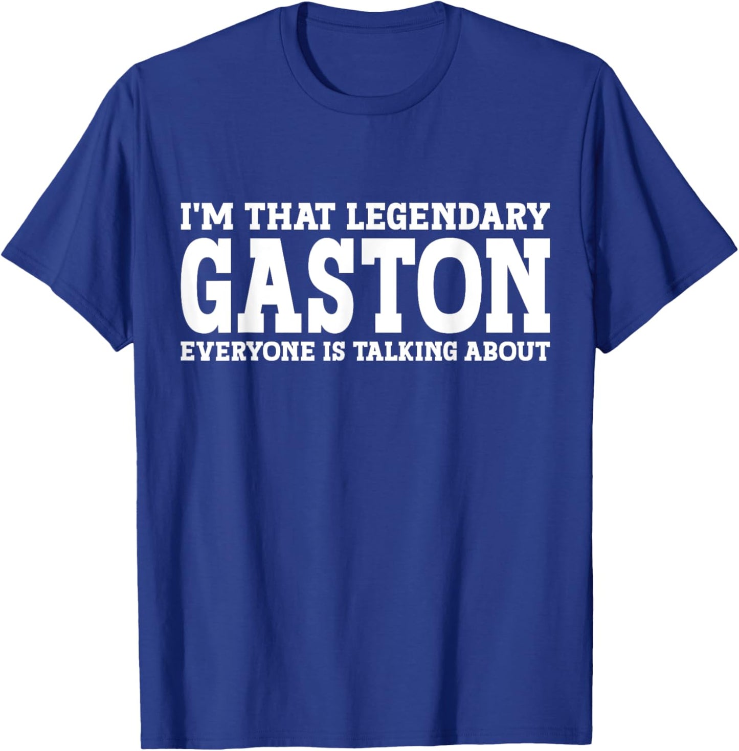 Gaston Surname Funny Team Family Last Name Gaston T-Shirt - T-Shirt | Royal