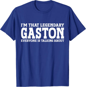 Gaston Surname Funny Team Family Last Name Gaston T-Shirt - T-Shirt | Royal