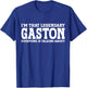 Gaston Surname Funny Team Family Last Name Gaston T-Shirt - T-Shirt | Royal
