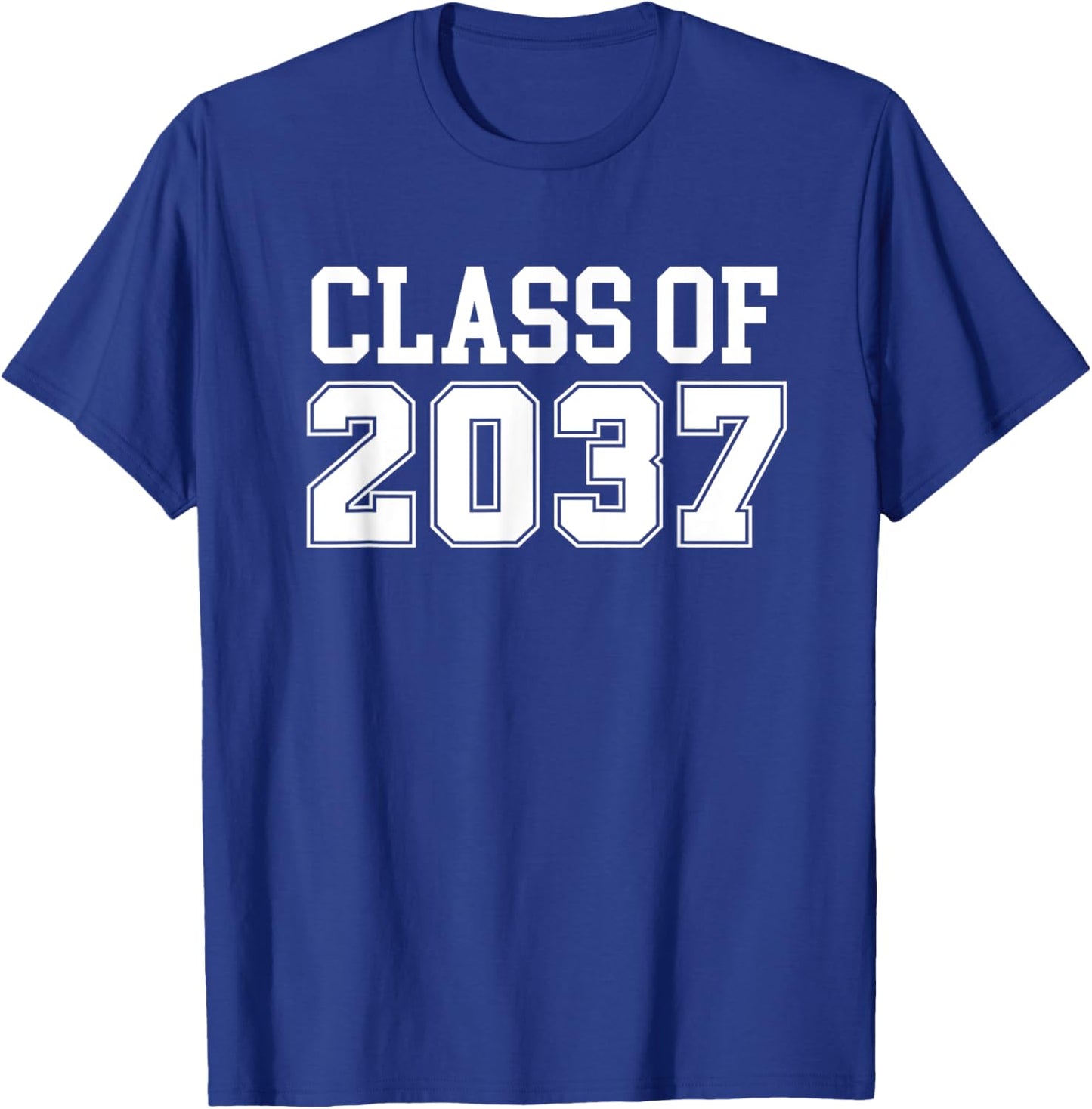 Grow with Me Class of 2037 Kindergarten to Graduation T-Shirt - T-Shirt | Royal