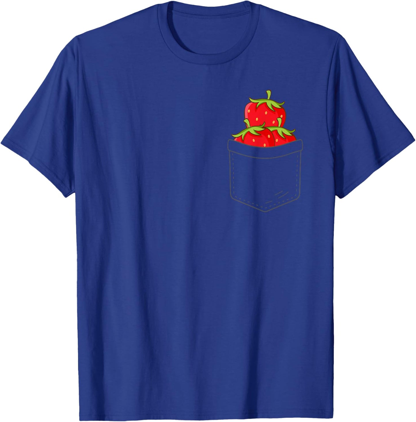 Cute Strawberrry Design Women Strawberry Fruit Lover T-Shirt - T-Shirt | Royal