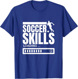 Soccer Skills Loading Funny Soccer Player T-Shirt - T-Shirt | Royal