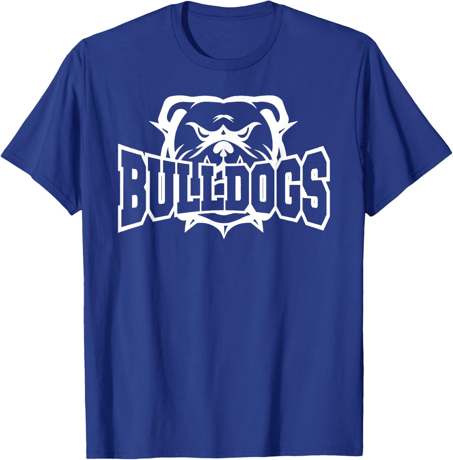 Bulldogs School Sports Fan Team Spirit T-Shirt - T-Shirt | Royal