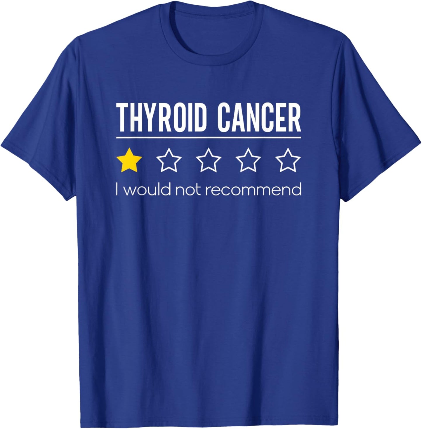 Thyroid Cancer Would Not Recommend Thyroid Awareness T-Shirt - T-Shirt | Royal