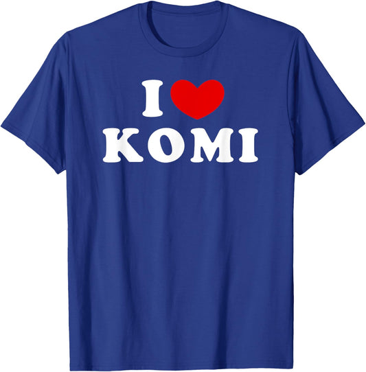 I Love Komi, I Heart Komi T-Shirt - T-Shirt | Royal