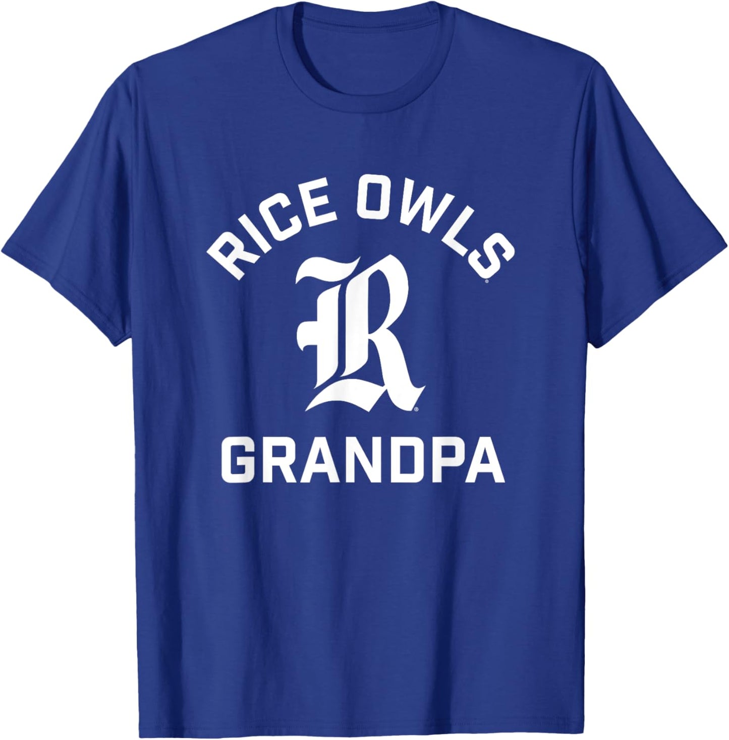 Rice University Owls Arched Grandpa T-Shirt - T-Shirt | Royal