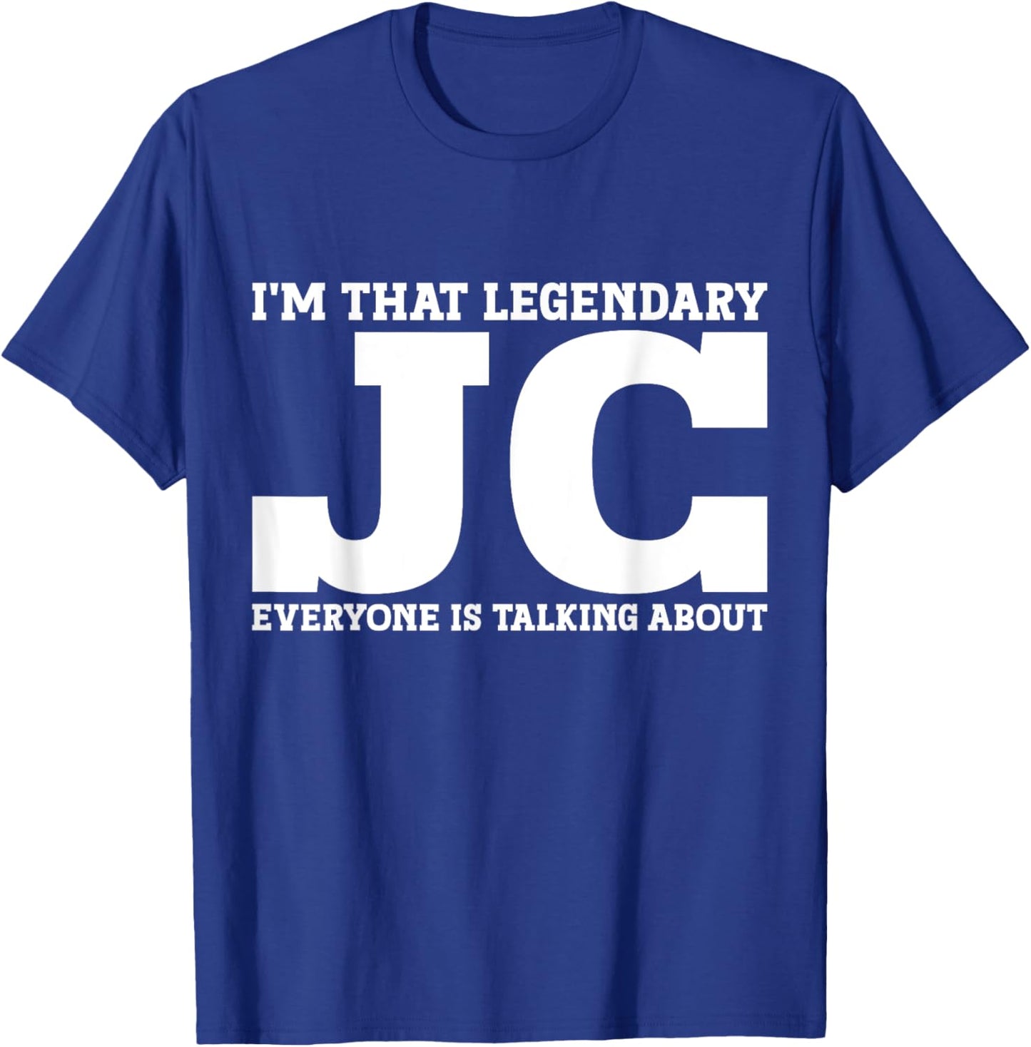 Jc Personal Name First Name Funny Jc T-Shirt - T-Shirt | Royal