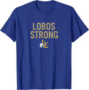 Little Elm Lobos Logo Strong HS T-Shirt - T-Shirt | Royal