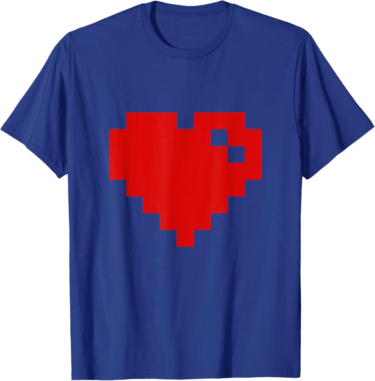 Pixel Heart Retro Love Pixel Heart T-Shirt - T-Shirt | Royal