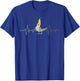 Cool Cockatiel Women Parrot Bird Lovers Heartbeat T-Shirt - T-Shirt | Royal