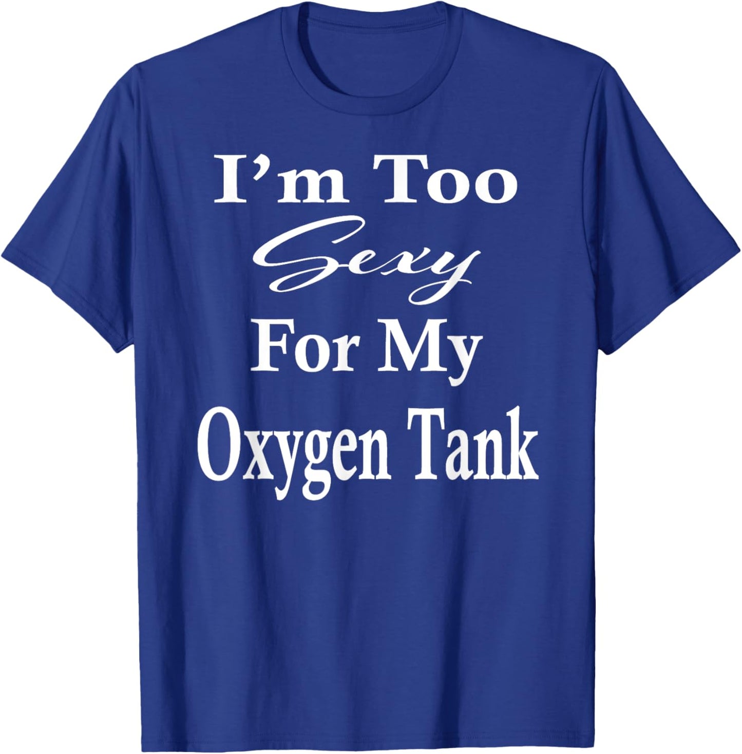 Oxygen Tank Humor Lung Surgery Recovery Get Well Soon Gifts T-Shirt - T-Shirt | Royal