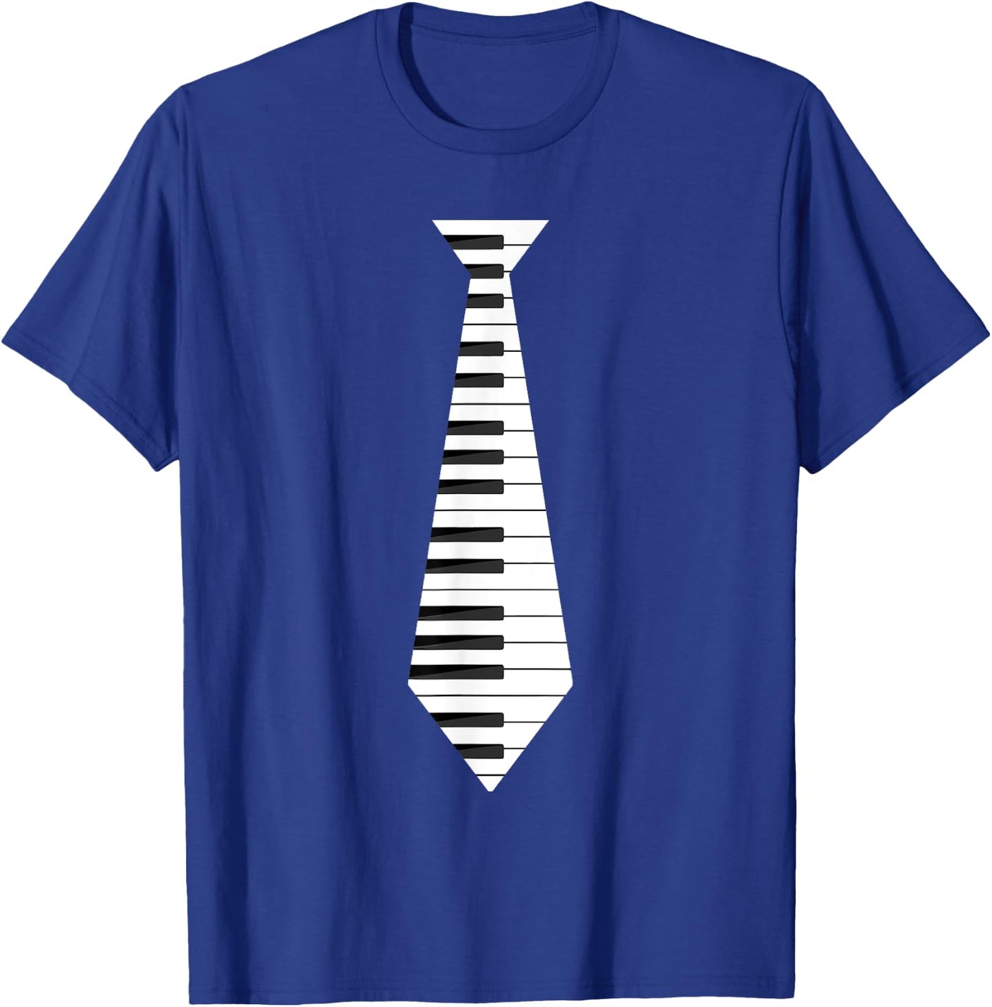 Musicians Piano Keyboard Necktie : & Graphic T-Shirt - T-Shirt | Royal