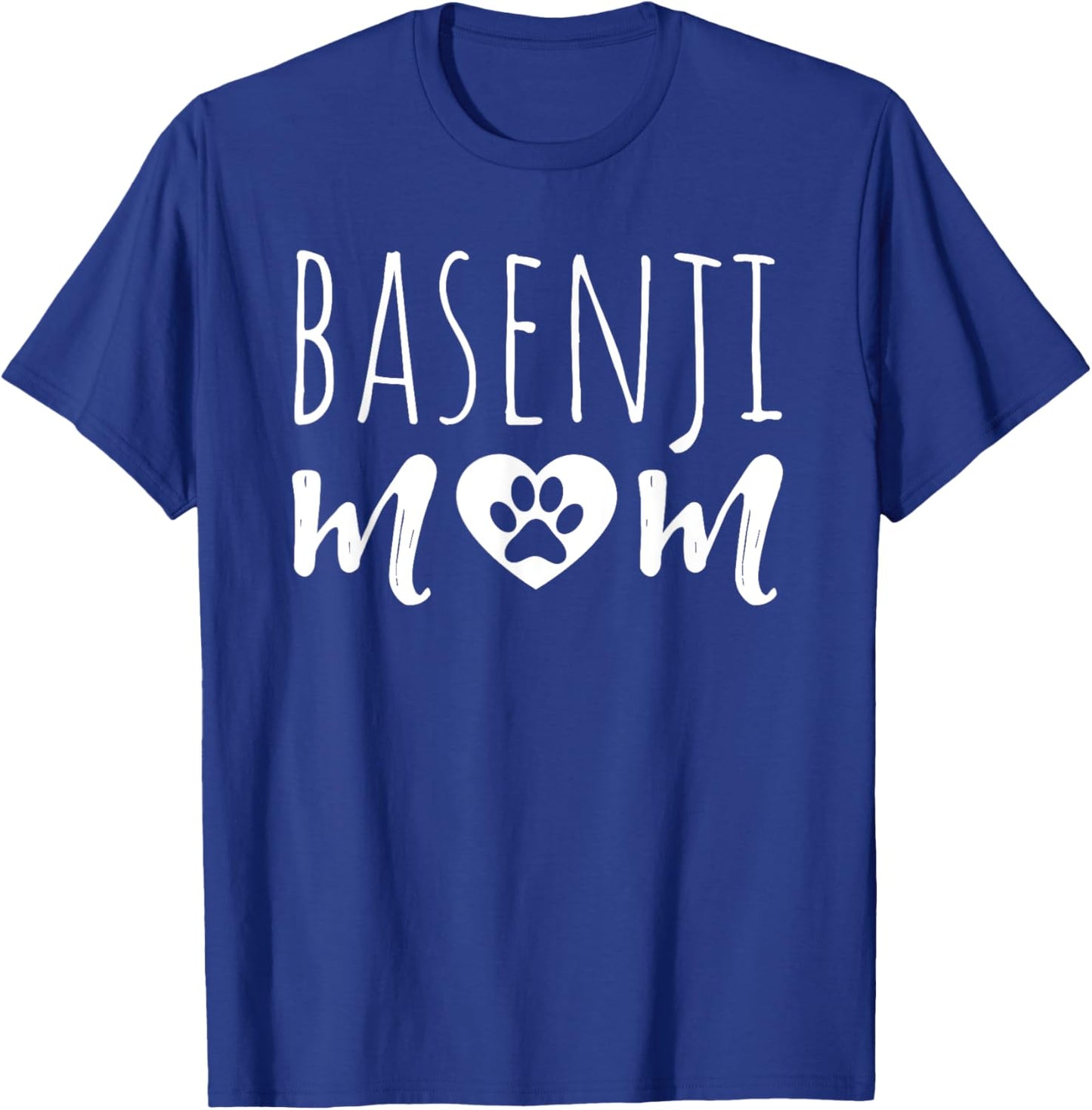 Basenji Mom Dog Lover Basenji Owner Basenji Mama Grandmother Women Girls Kids T-Shirt - T-Shirt | Royal