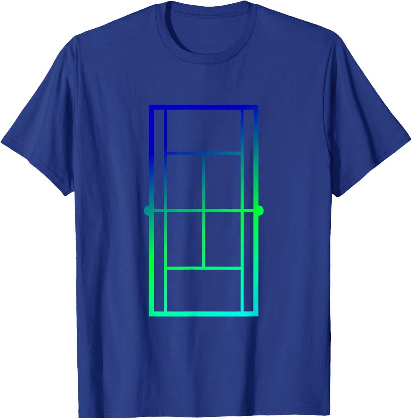 Tennis Court, Tennis Lines Court, Tennis T-Shirt - T-Shirt | Royal