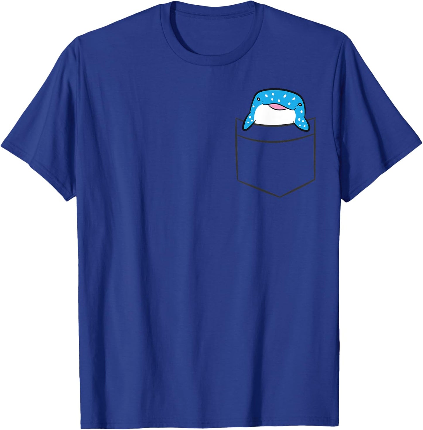 Whale Shark In The Pocket Ocean Animal Pocket Whale Shark T-Shirt - T-Shirt | Royal