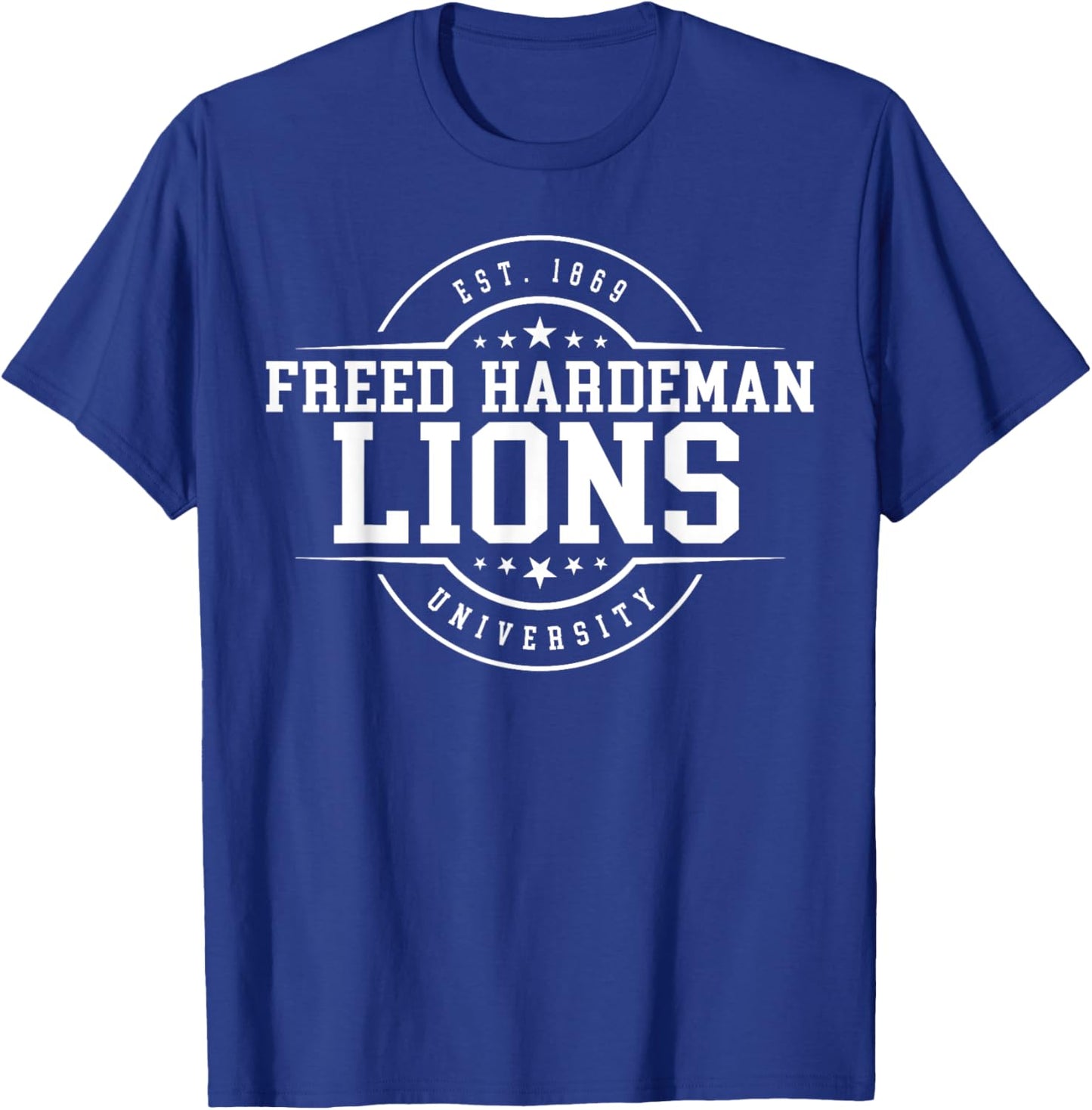 Freed-Hardeman University Lions Arch Vintage Classic Design T-Shirt - T-Shirt | Royal