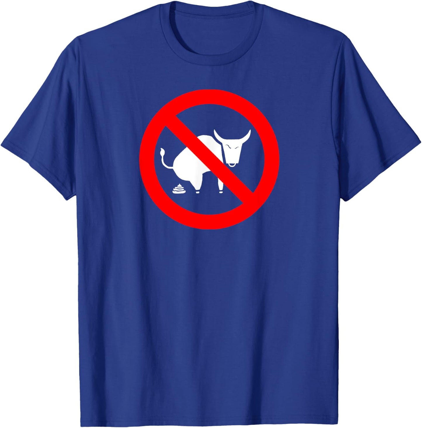 No Bullshit Teez -Adults Black Cotton Blend Short Sleeve Small T-Shirt - T-Shirt | Royal