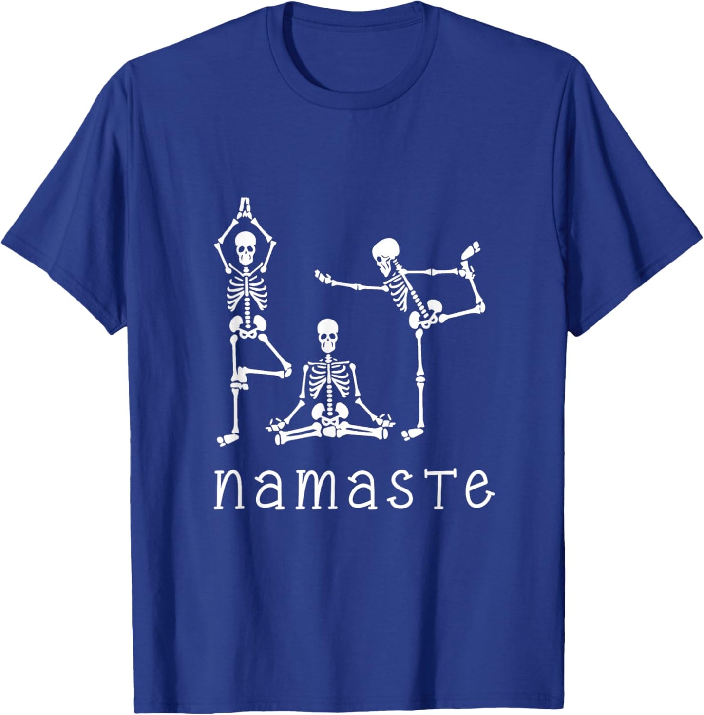 Namaste Skeletons Yoga Lover Gift Yogi Workout Women T-Shirt - T-Shirt | Royal