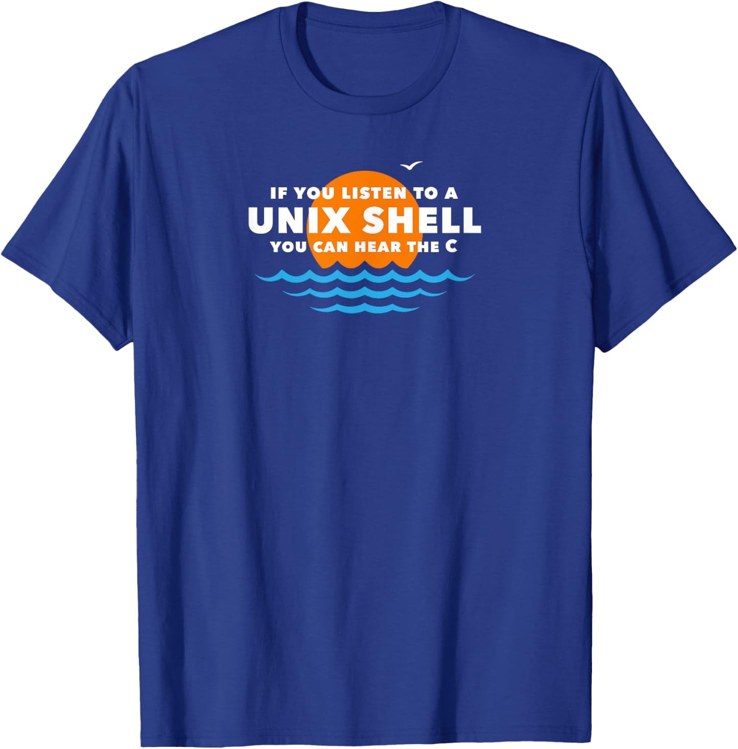 Unix Shell - Computer Science Programming Geek Nerd T-Shirt - T-Shirt | Royal