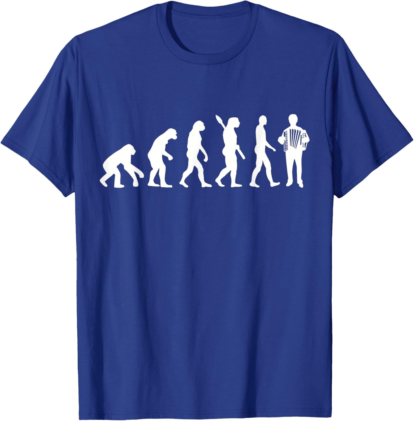 Evolution accordion T-Shirt - T-Shirt | Royal