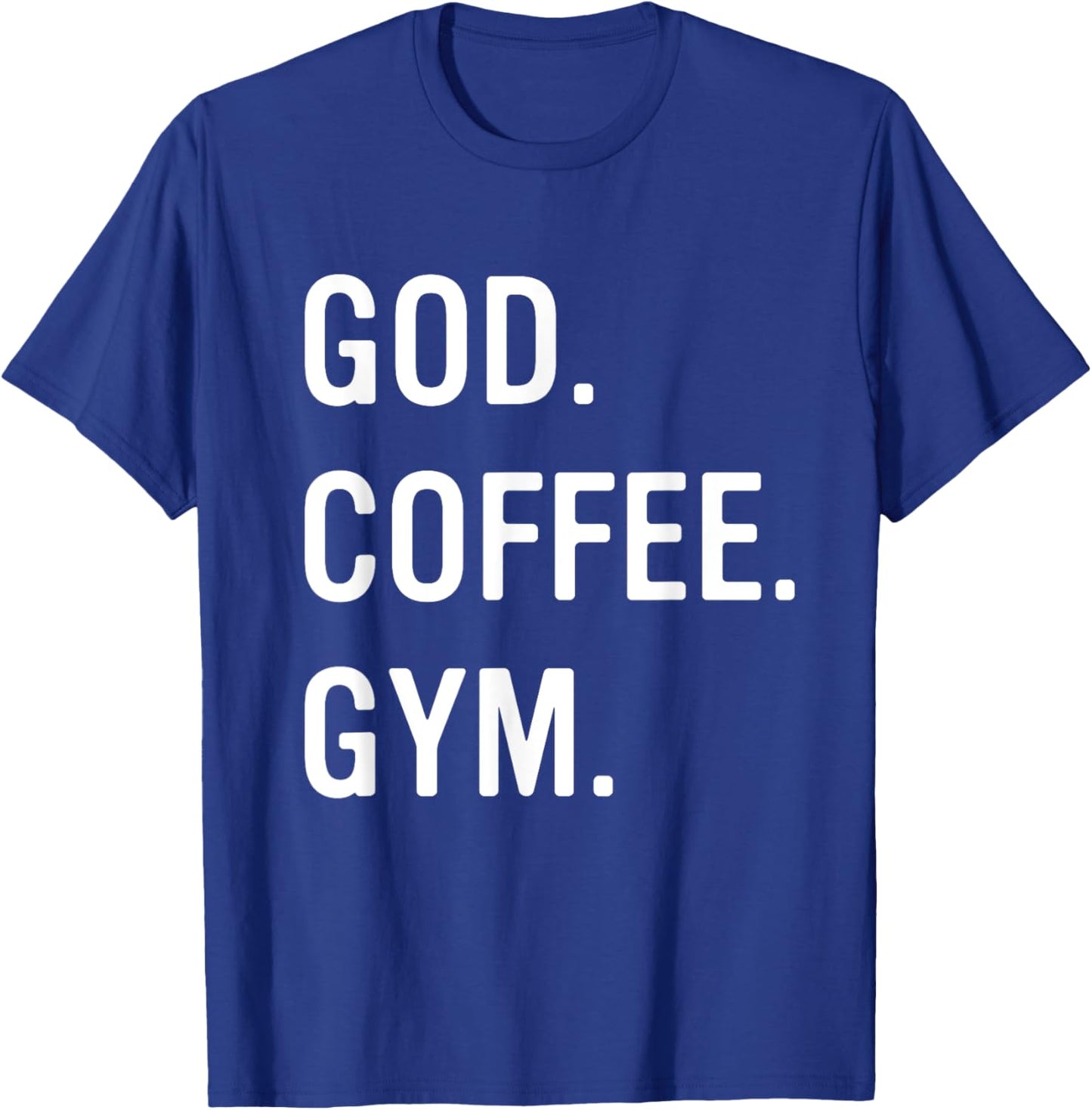 Christian God Coffee Gym Workout Women T-Shirt - T-Shirt | Royal