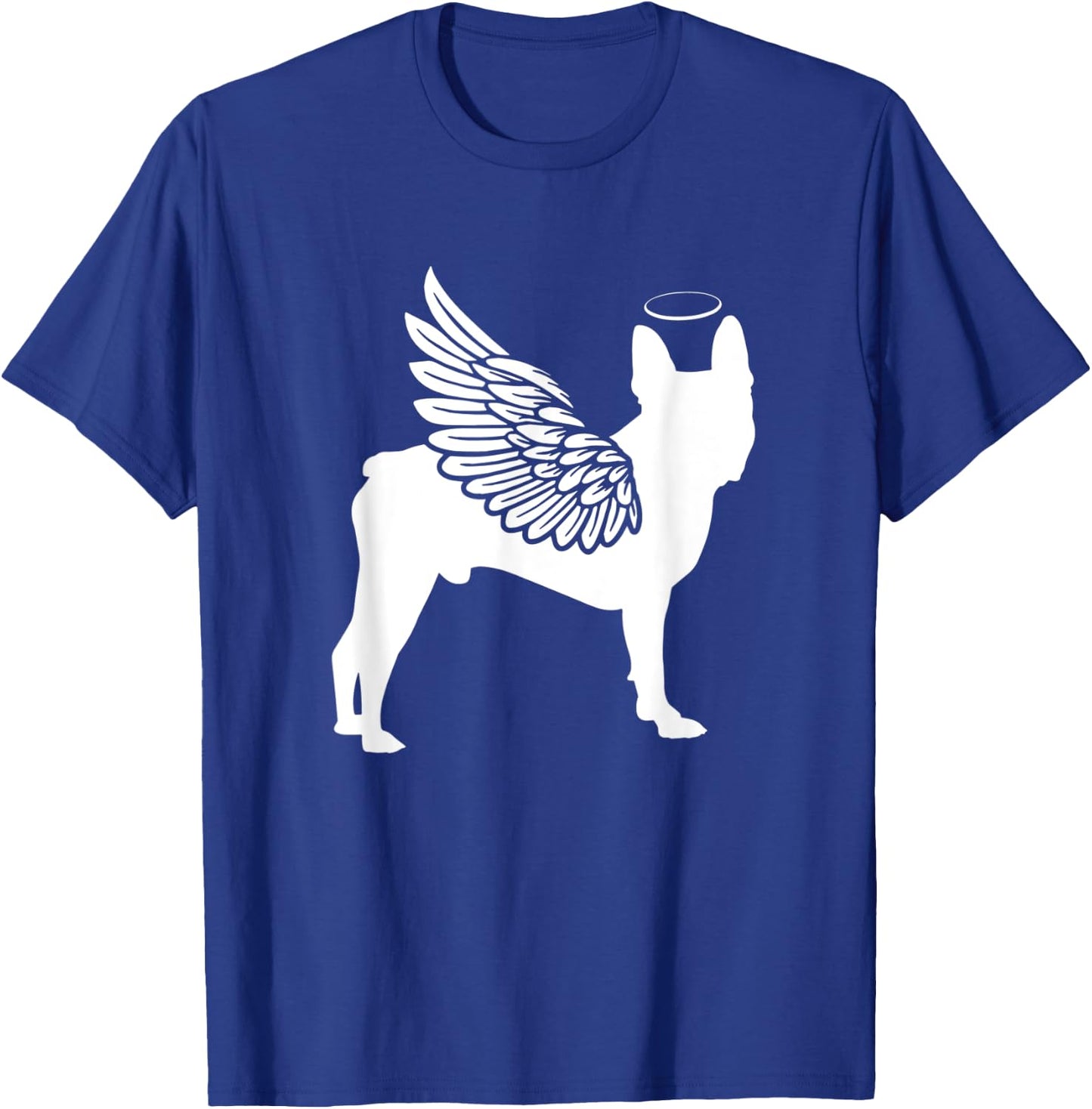 Boston Terrier With Angel Wings T-Shirt - T-Shirt | Royal