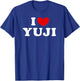 I Love Yuji, I Heart Yuji , Small, Black T-Shirt - T-Shirt | Royal