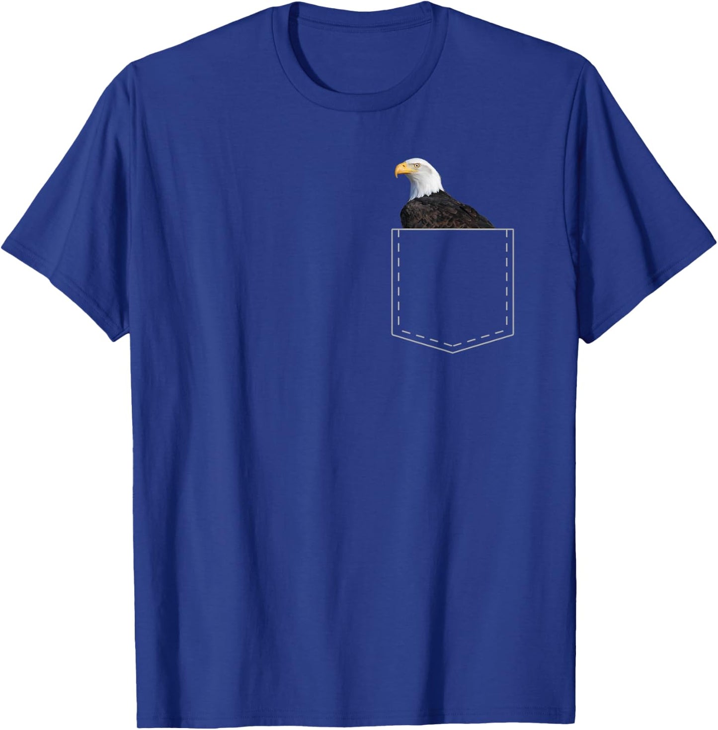 Bald Eagle Lover Gift Pocket Bird Of Prey Women Kids T-Shirt - T-Shirt | Royal