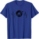 Vinyl Plattenspieler Herzschlag DJ Plattenspieler Musik T-Shirt - T-Shirt | Royal
