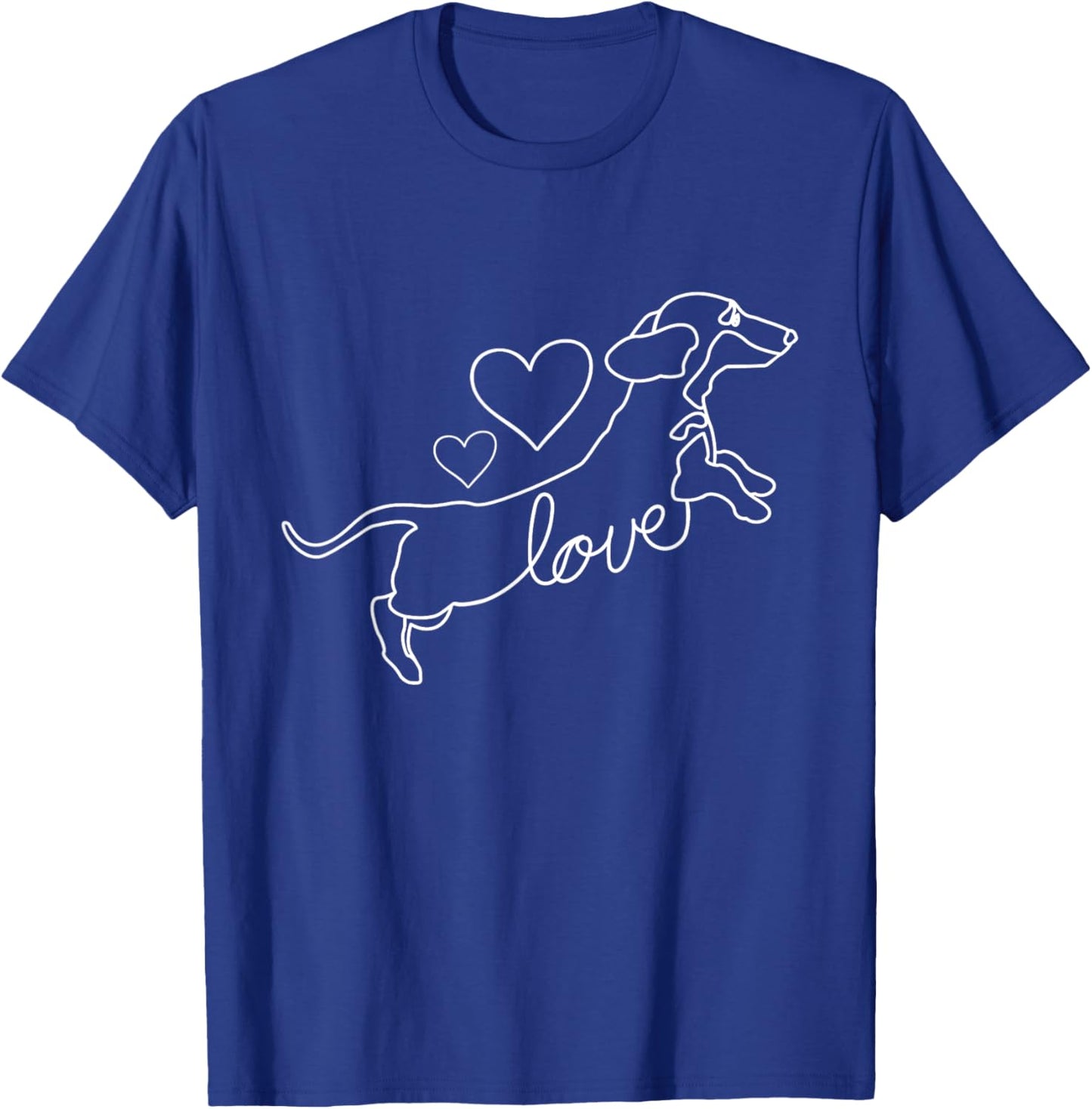 Love Dachshund Wiener Dog Lover Pet Trainer Breeder T-Shirt - T-Shirt | Royal