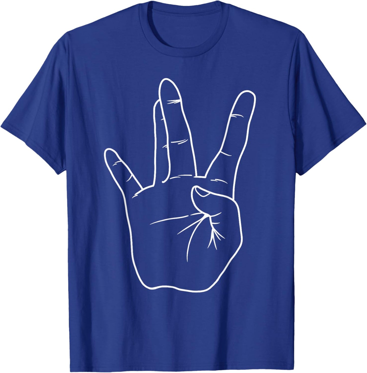 Westside West Coast Hip Hop Hand Sign Old School T-Shirt - T-Shirt | Royal