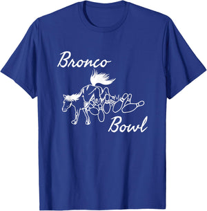 Vintage Dallas Bronco Bowl T-Shirt - T-Shirt | Royal