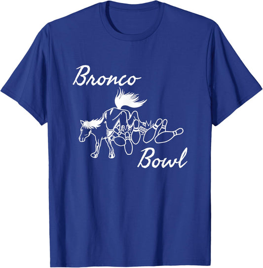 Vintage Dallas Bronco Bowl T-Shirt - T-Shirt | Royal