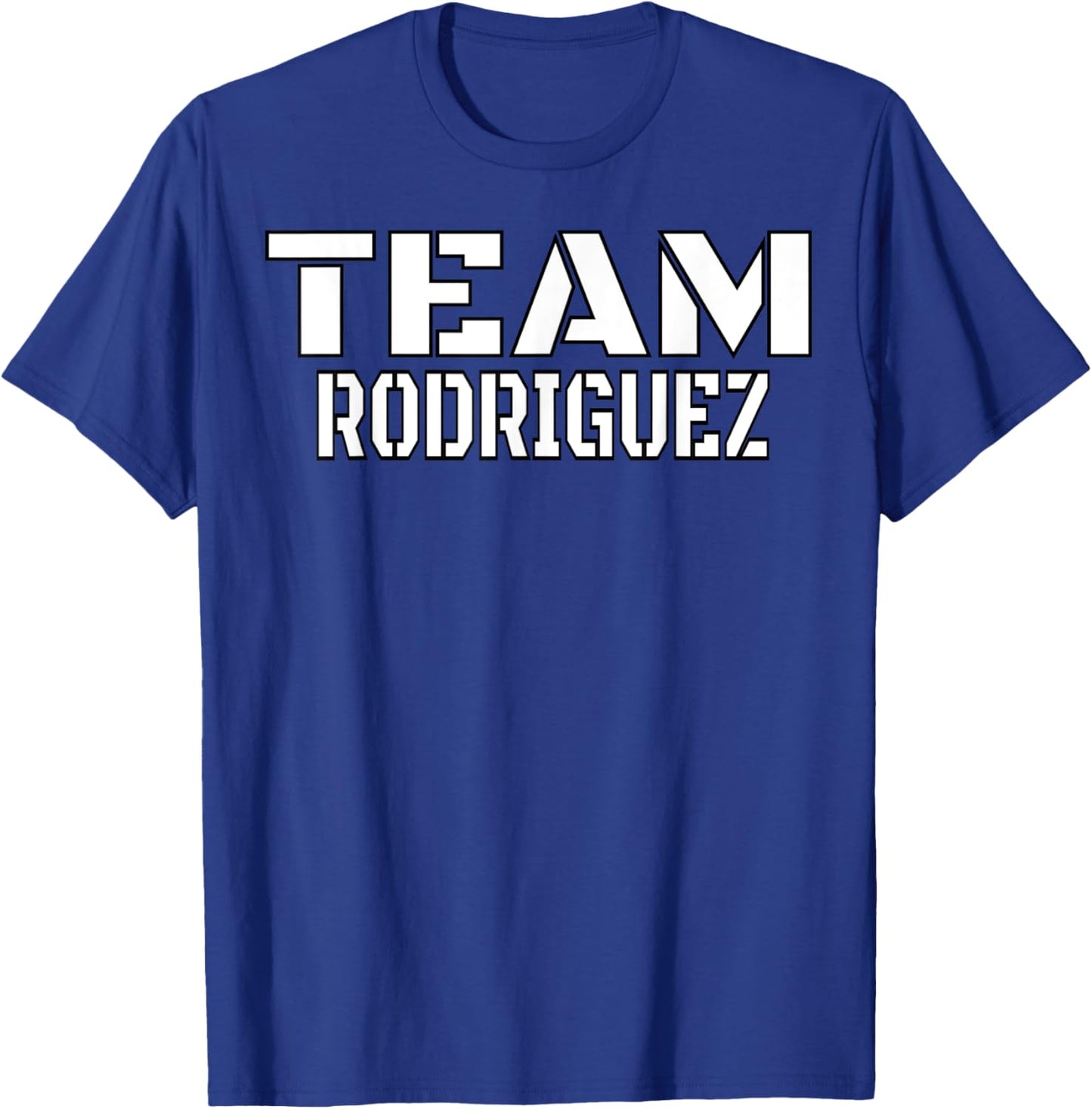 Team Rodriguez Family Custom T-Shirt - T-Shirt | Royal
